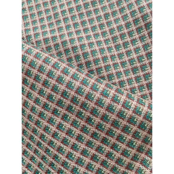 Brunschwig & Fils hiram wool texture rose green fabric vintage swatch 26” x 25” - Picture 5 of 5